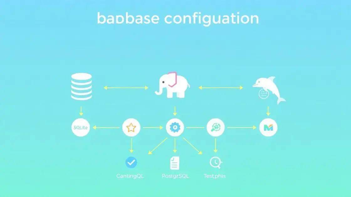 Configuração do banco de dados