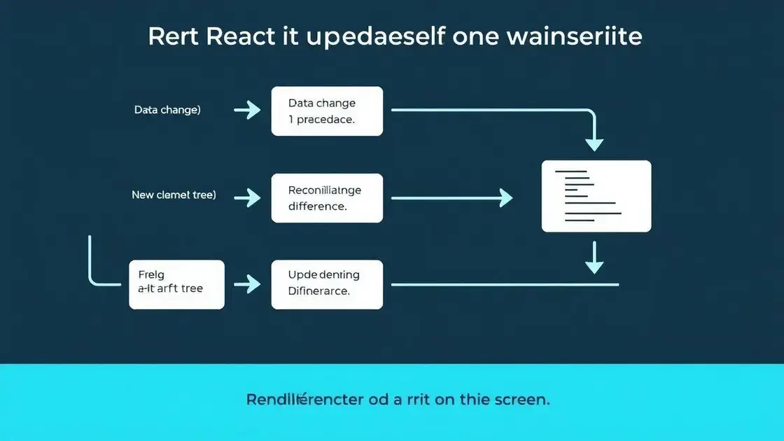 Como o React atualiza a interface: passo a passo