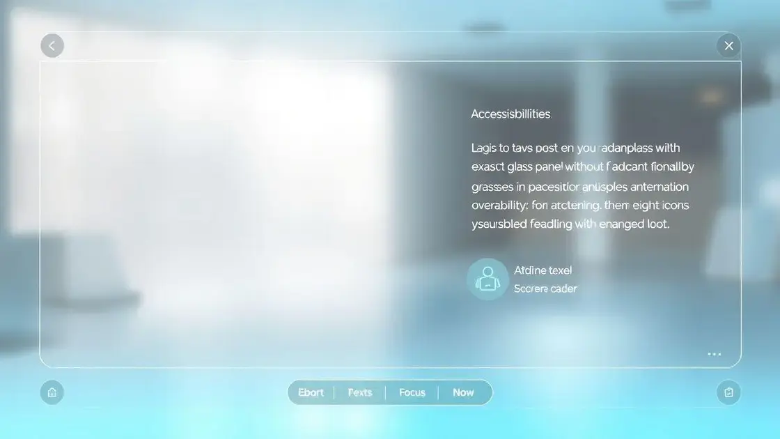Dicas e melhores práticas para usar glassmorphism com acessibilidade