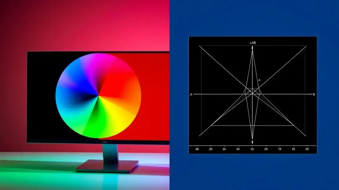 Diferenças entre os modelos RGB e LAB