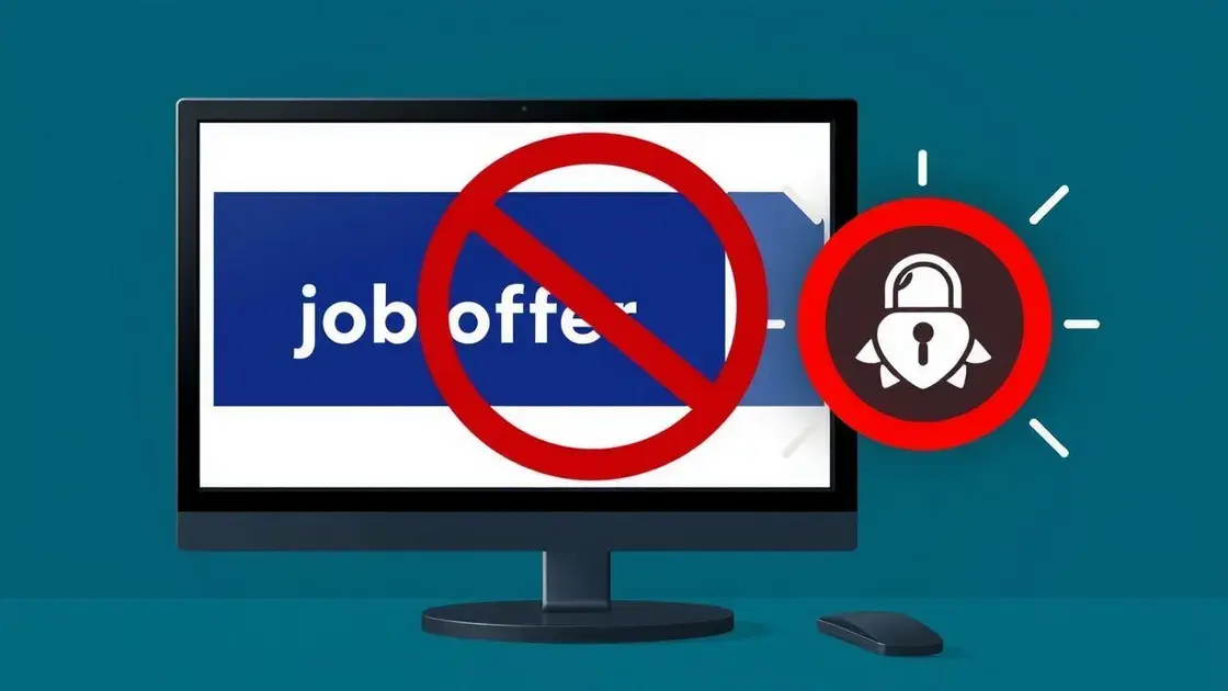 Ofertas de emprego falsas como isca