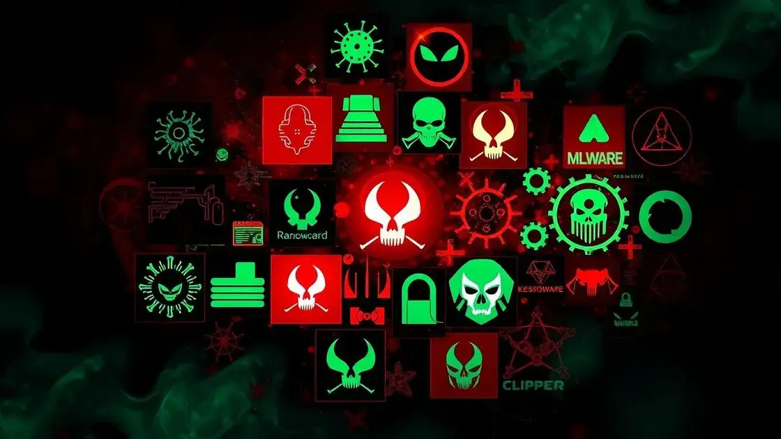 Principais tipos de malware