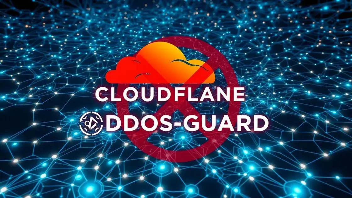 Relação com serviços de proteção como Cloudflare e DDOS-Guard