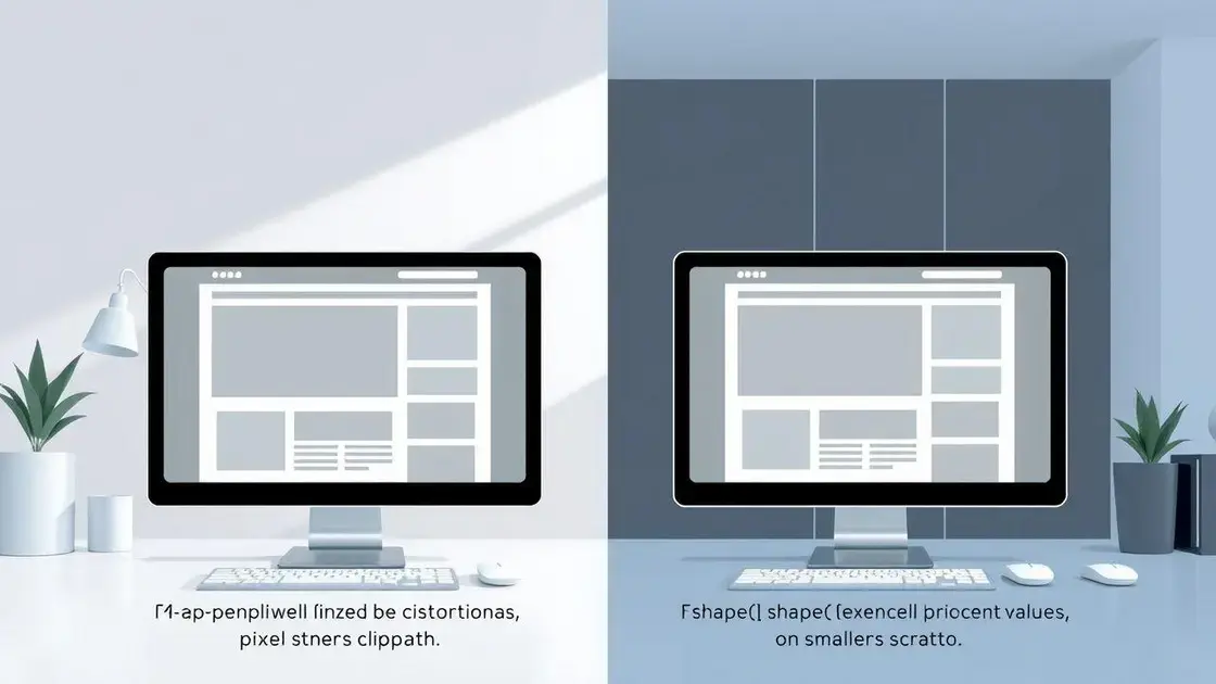 Responsividade: por que shape() supera o uso de pixels fixos